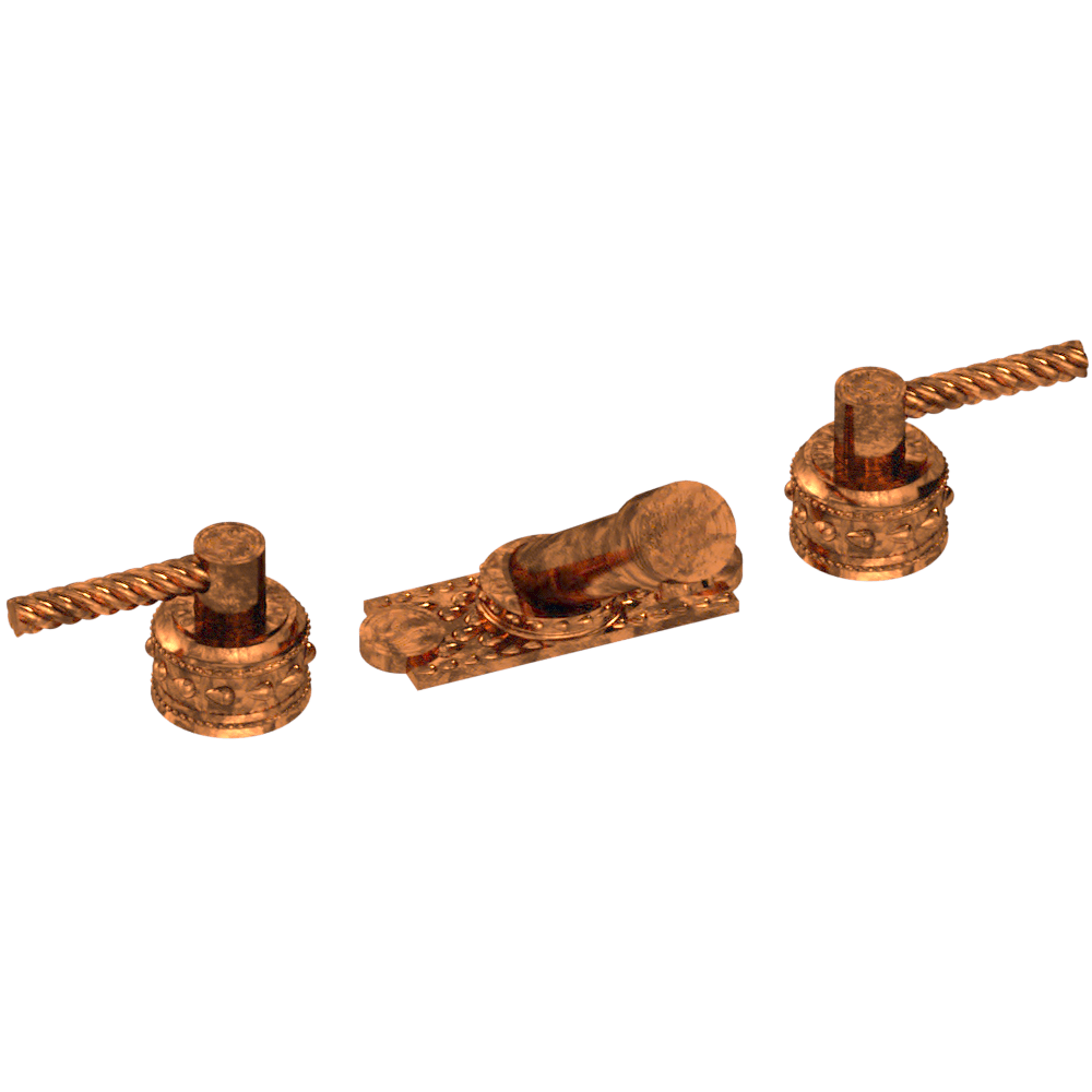 Eternity Grand Lever Signature Deck Mount Faucet Set With Plate