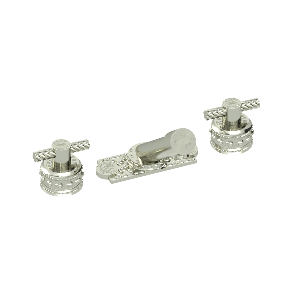 Eternity Grand Duo Signature Deck Mount Faucet Set With Plate