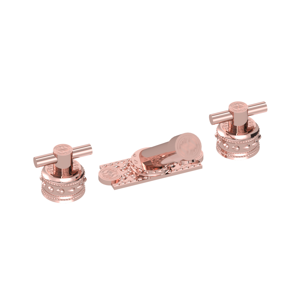 Purity Grand Duo Signature Deck Mount Faucet Set With Plate