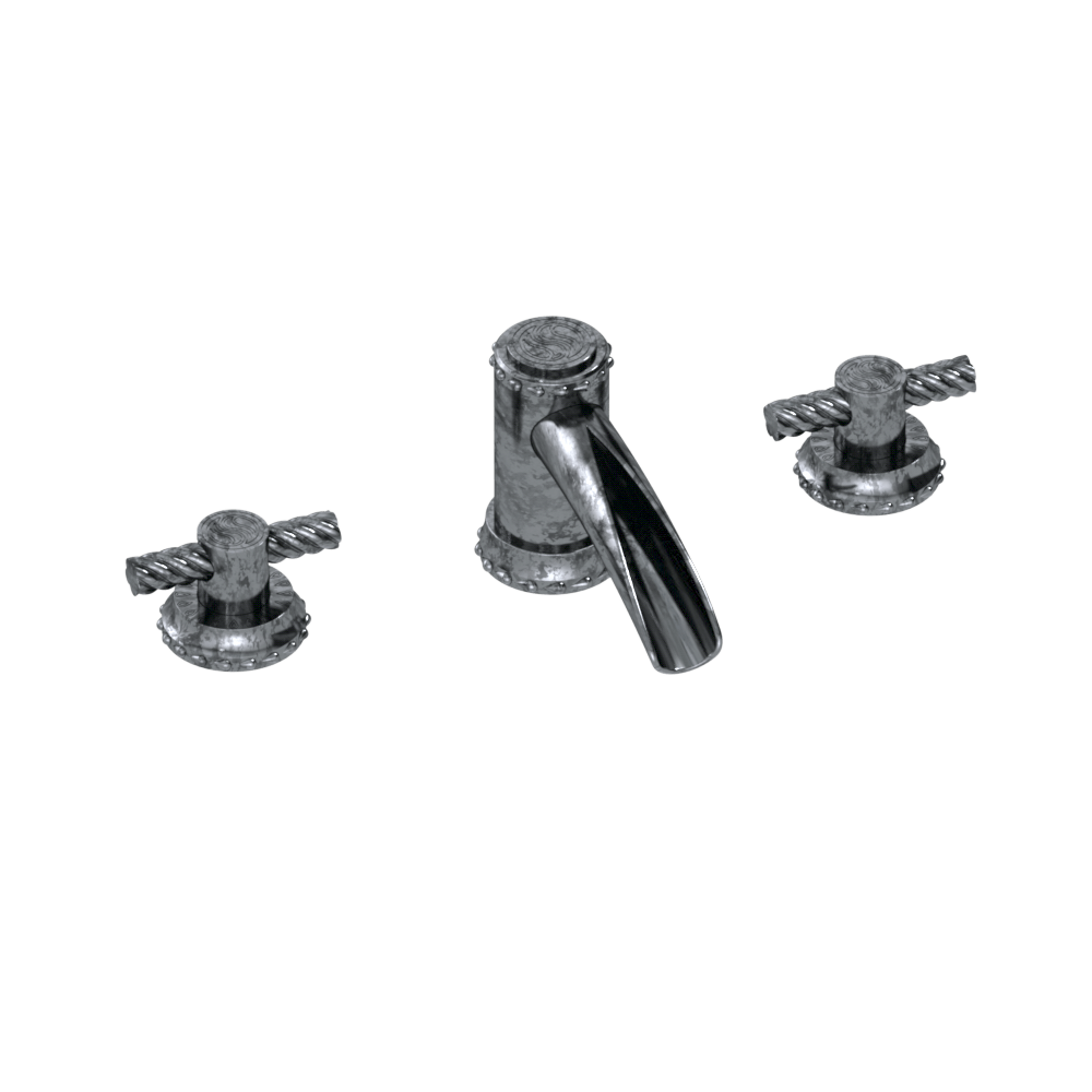 Eternity Classic Duo Waterfall Deck Mount Faucet Set