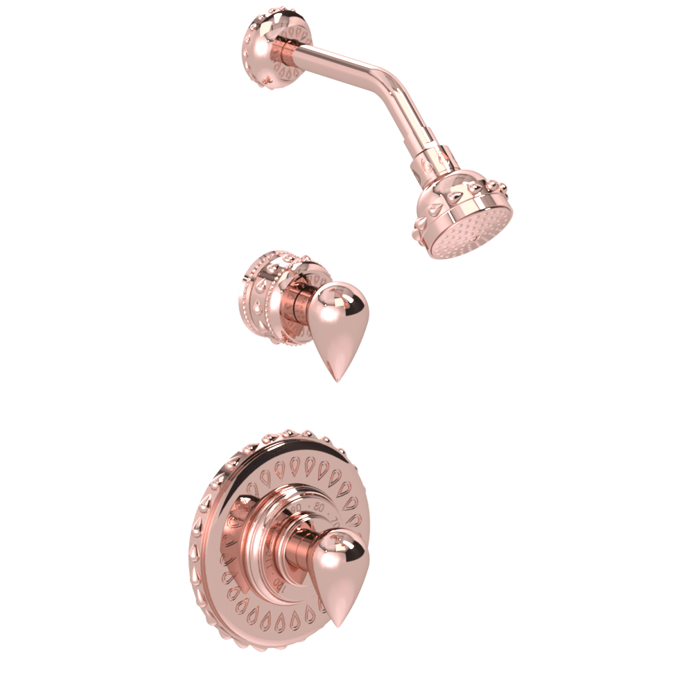 Serenity Shower Set with Unity Showerhead, Diverter, & Royal Thermo Shower Plate