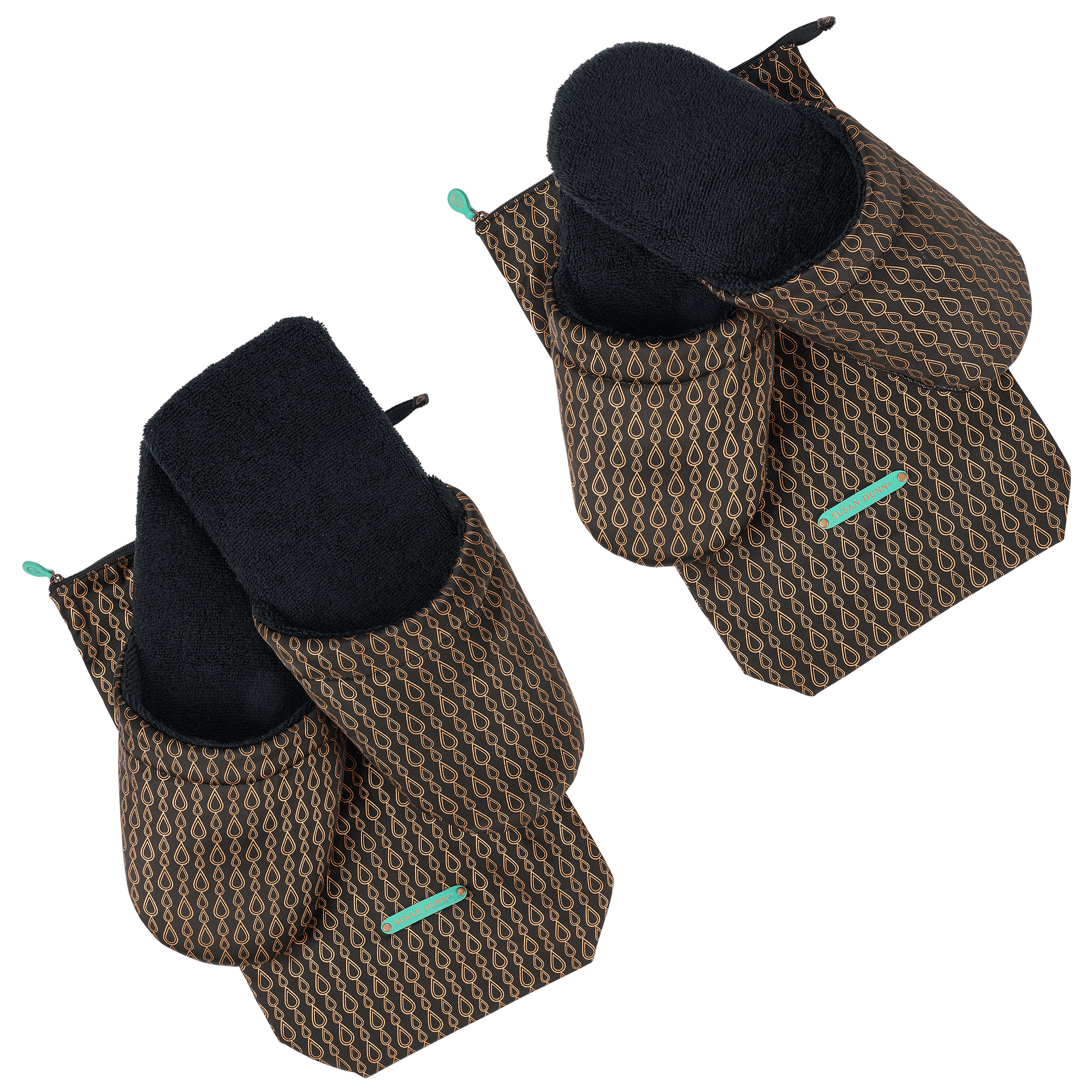 HIS & HERS Travel Slipper Gift Set