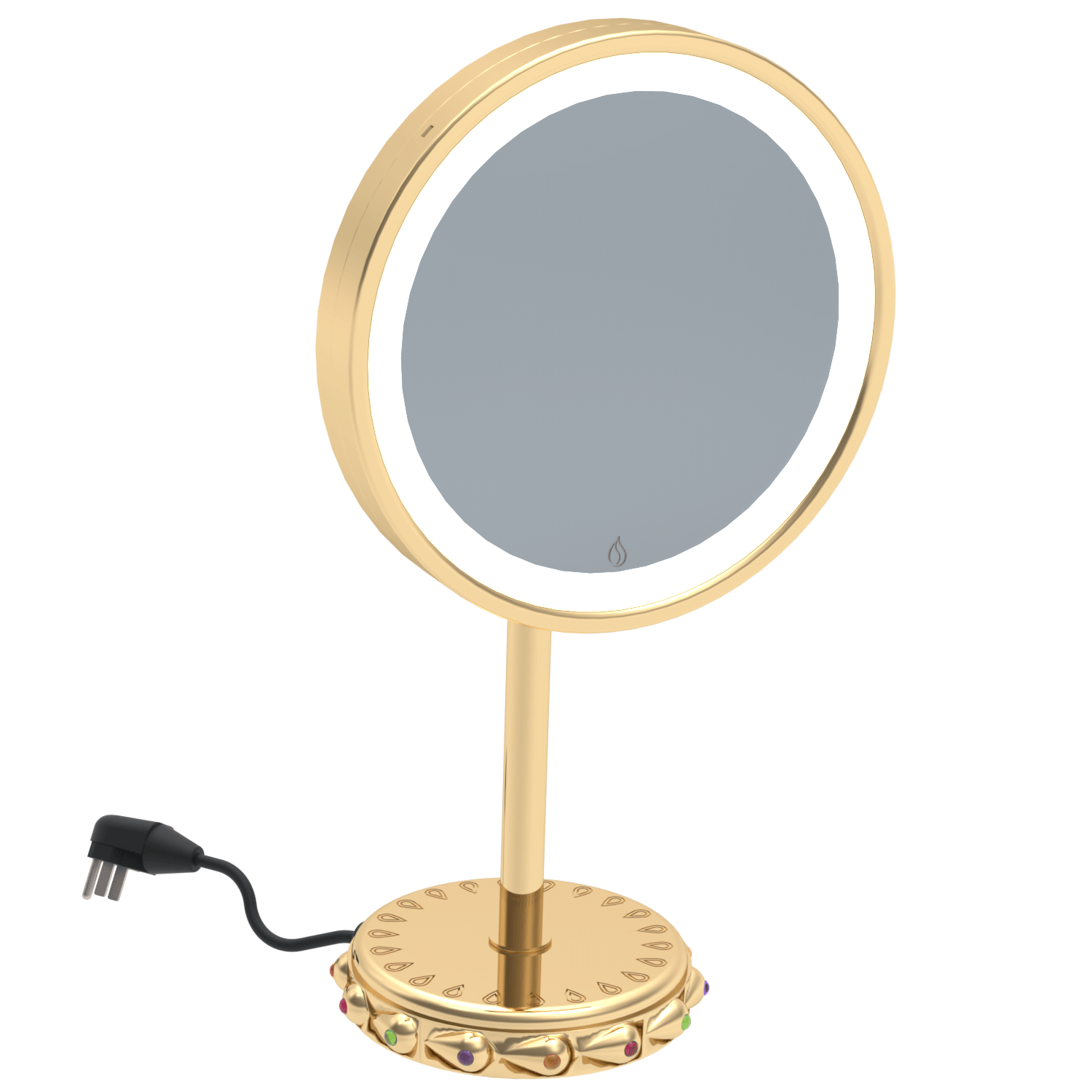 Bejeweled Royal Illuminated Magnifying Vanity Mirror