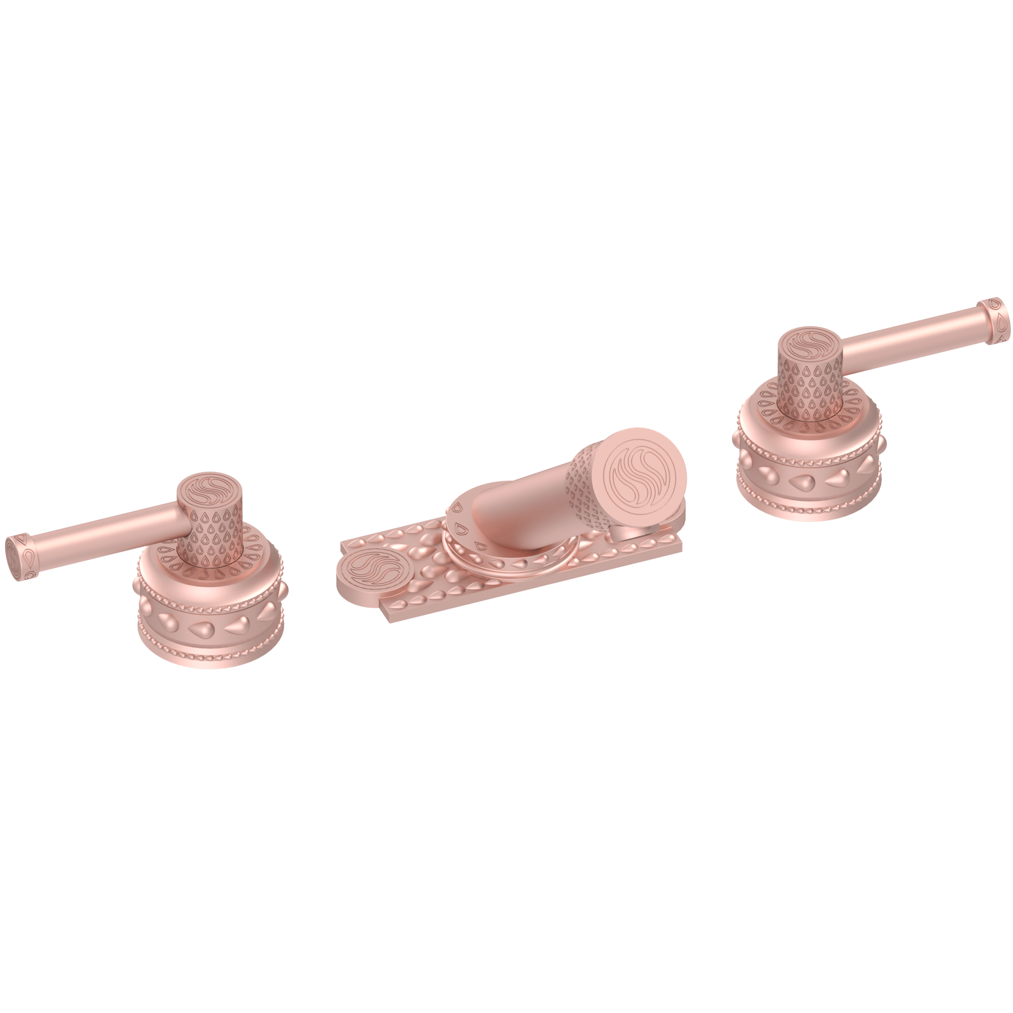 Unity Grand Lever Signature Deck Mount Faucet Set With Plate