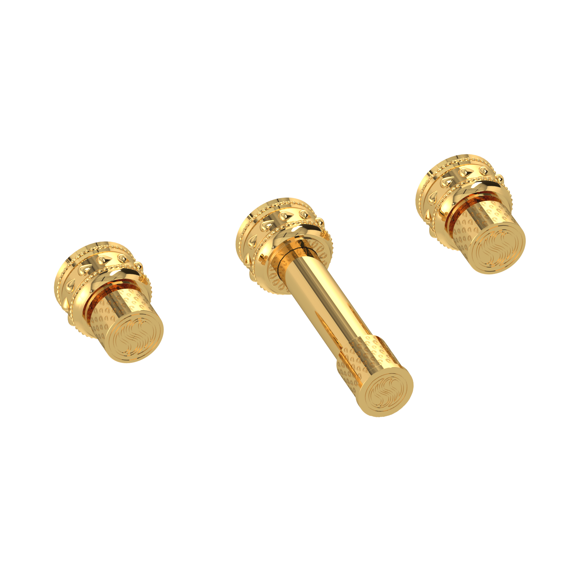 Unity Grand Knob Signature Wall Mount Faucet Set