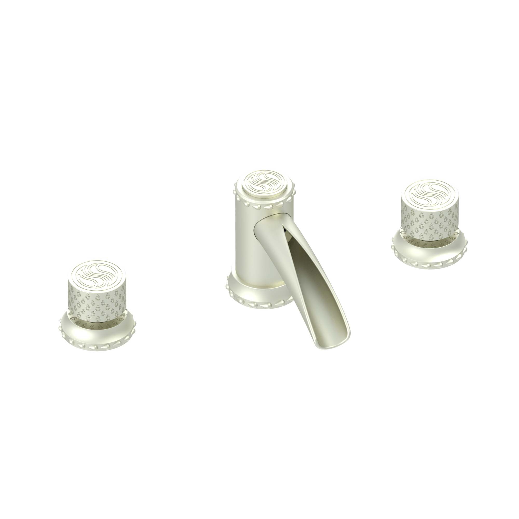 Unity Classic Knob Waterfall Deck Mount Faucet Set