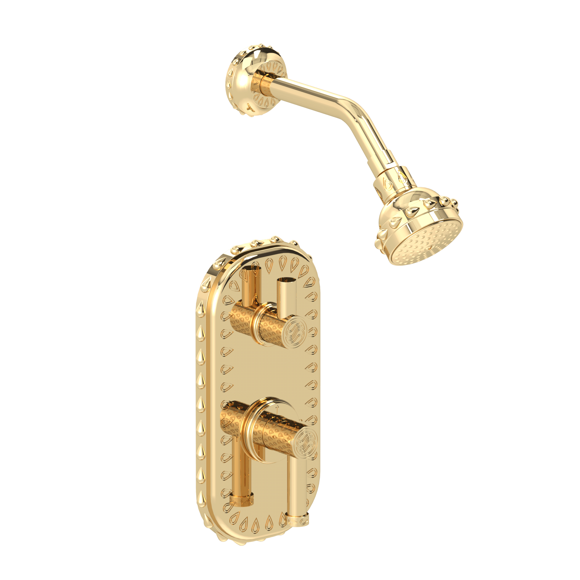 Unity Shower Set with Unity Shower Head & Thermo Racetrack Shower Plate