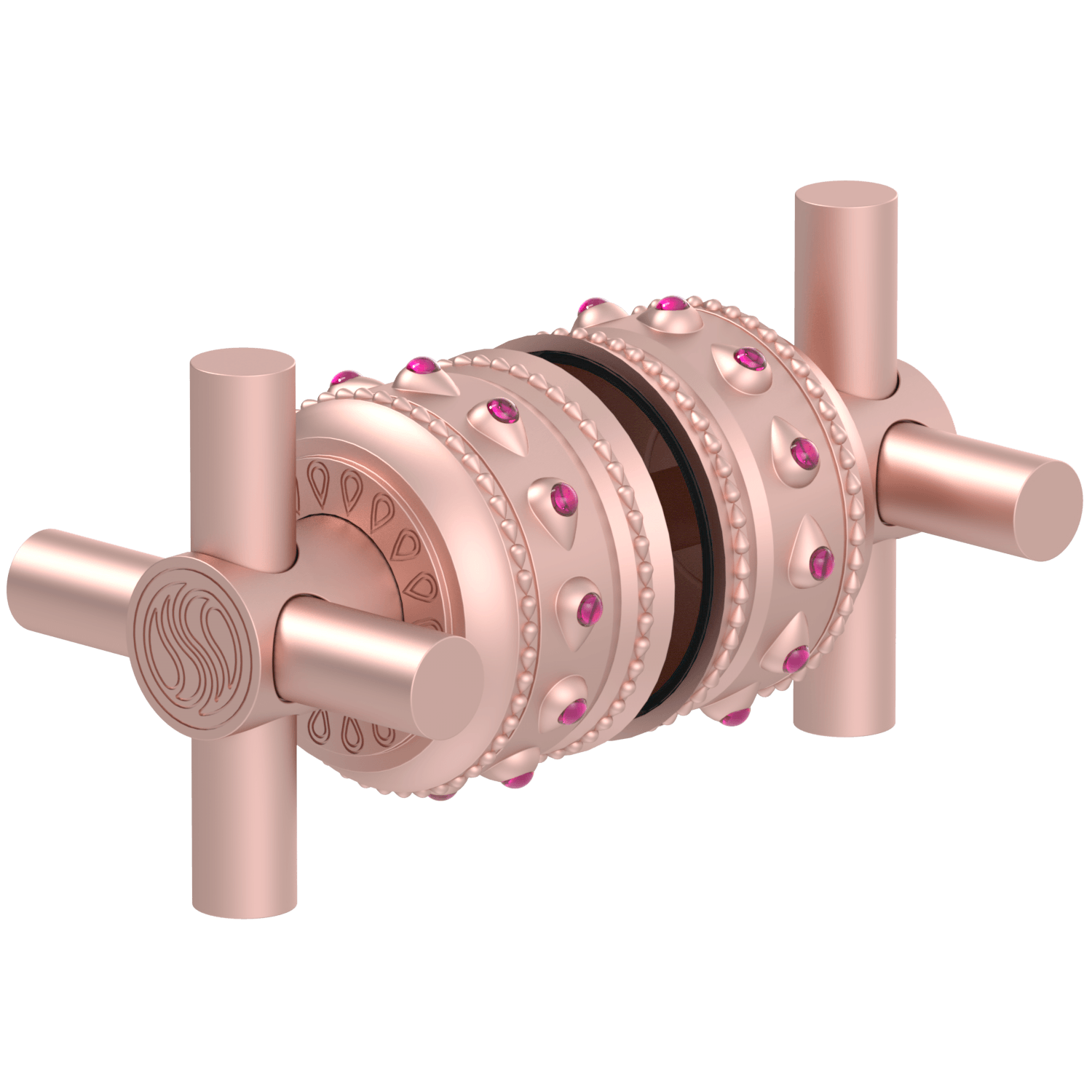 Bejeweled Purity Royal Shower Door Handle Set