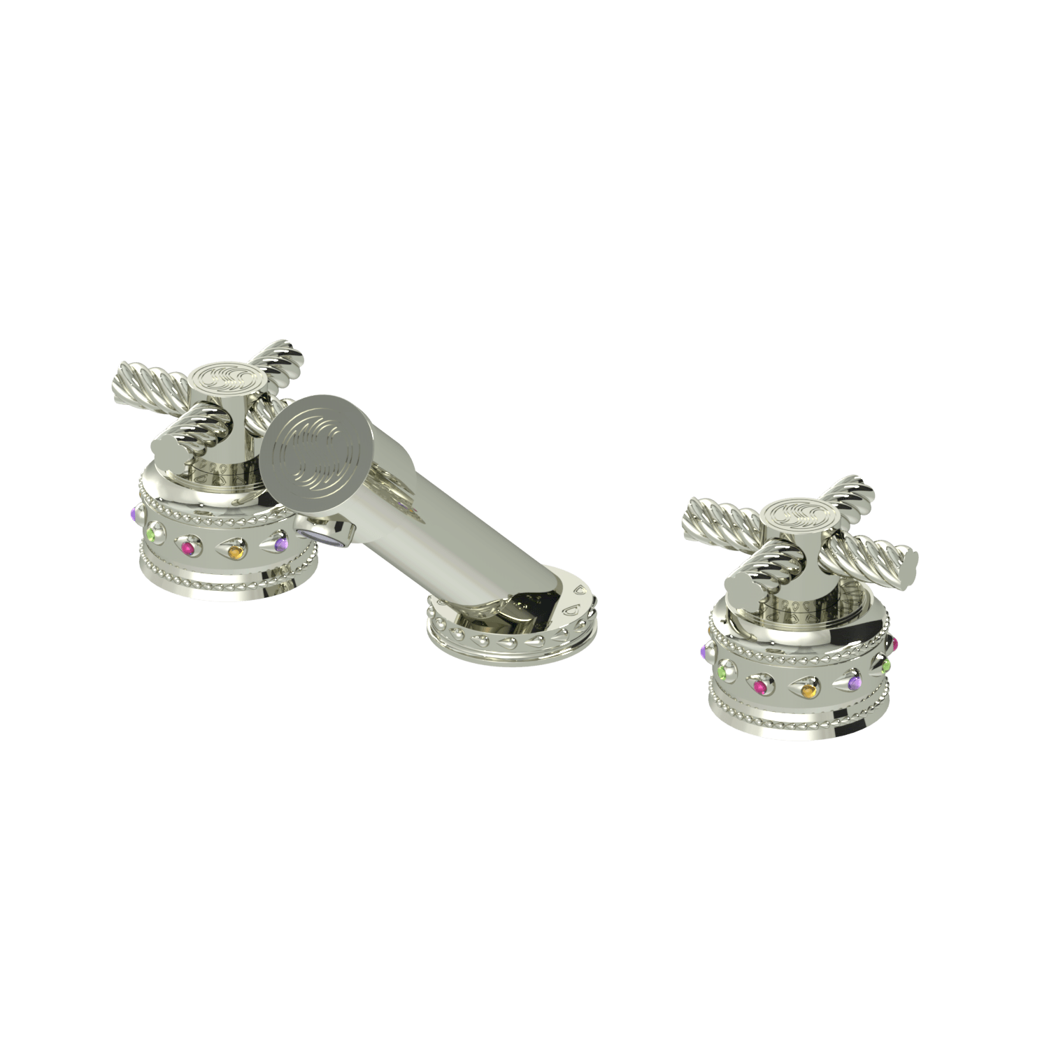 Bejeweled Eternity Grand Quatro Signature Deck Mount Faucet Set