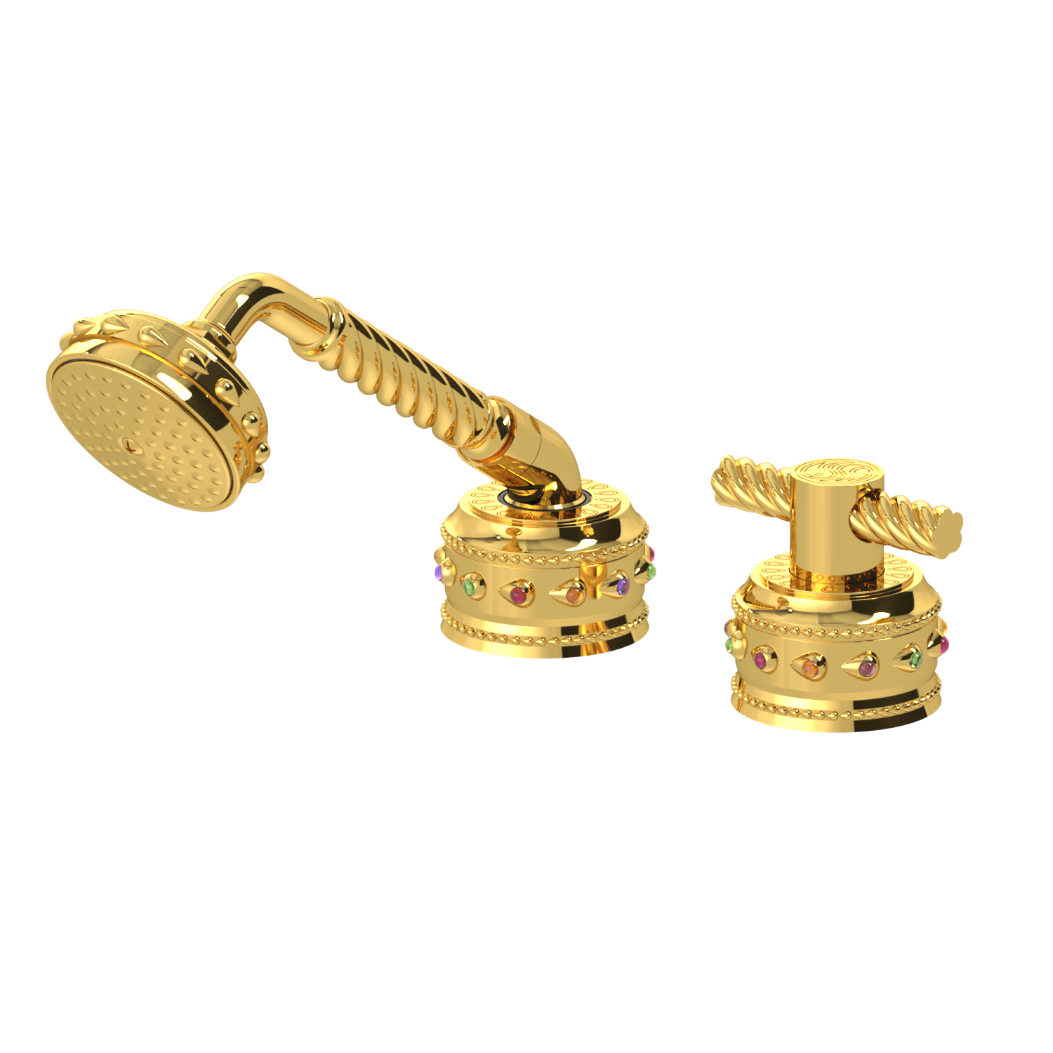 Bejeweled Eternity Roman Tub Handshower & Duo Diverter