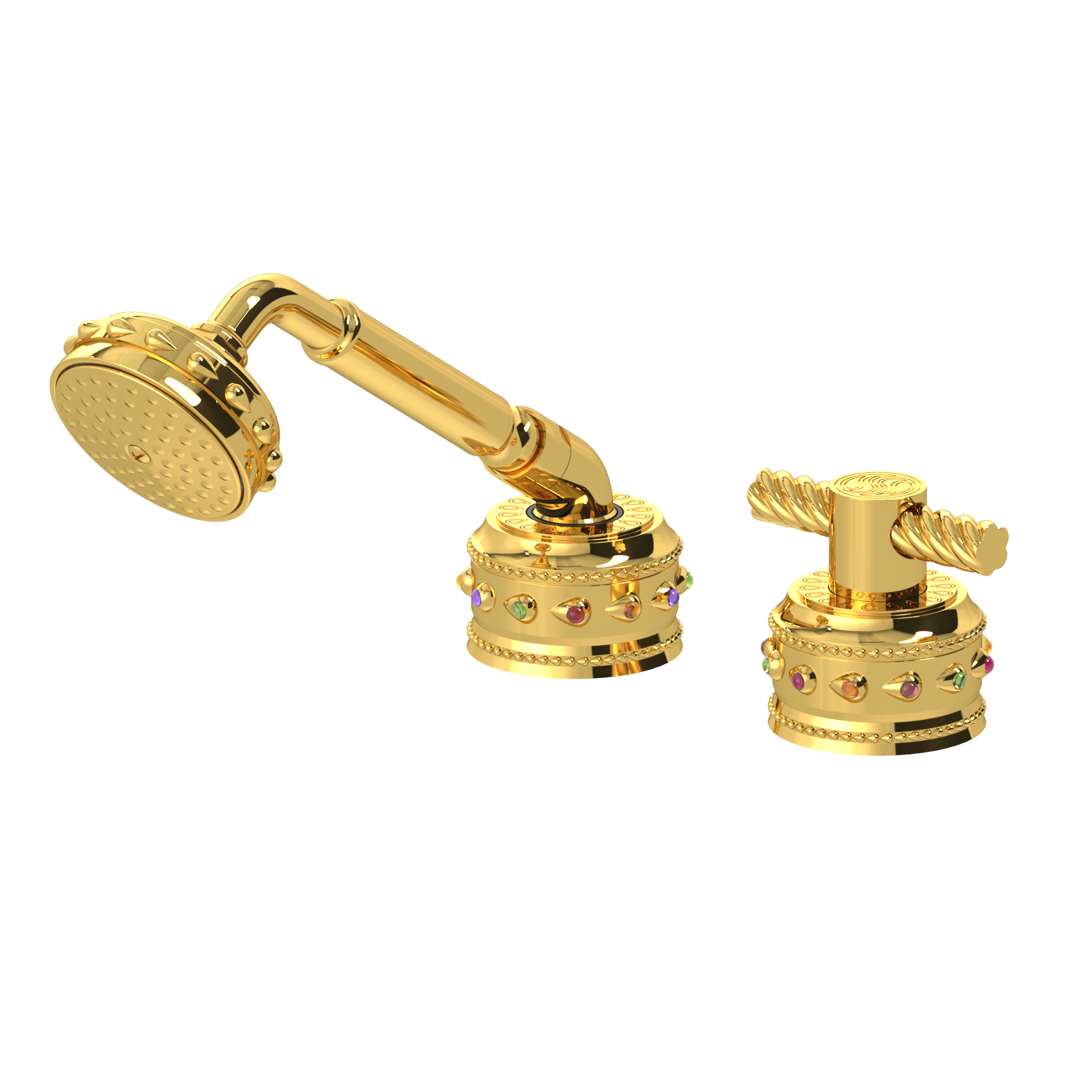 Bejeweled Purity Roman Tub Handshower & Eternity Duo Diverter