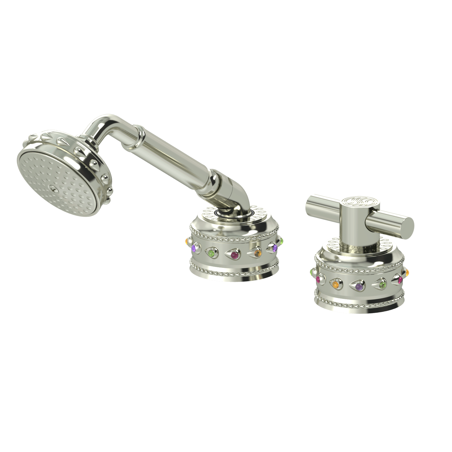 Bejeweled Purity Roman Tub Handshower & Duo Diverter
