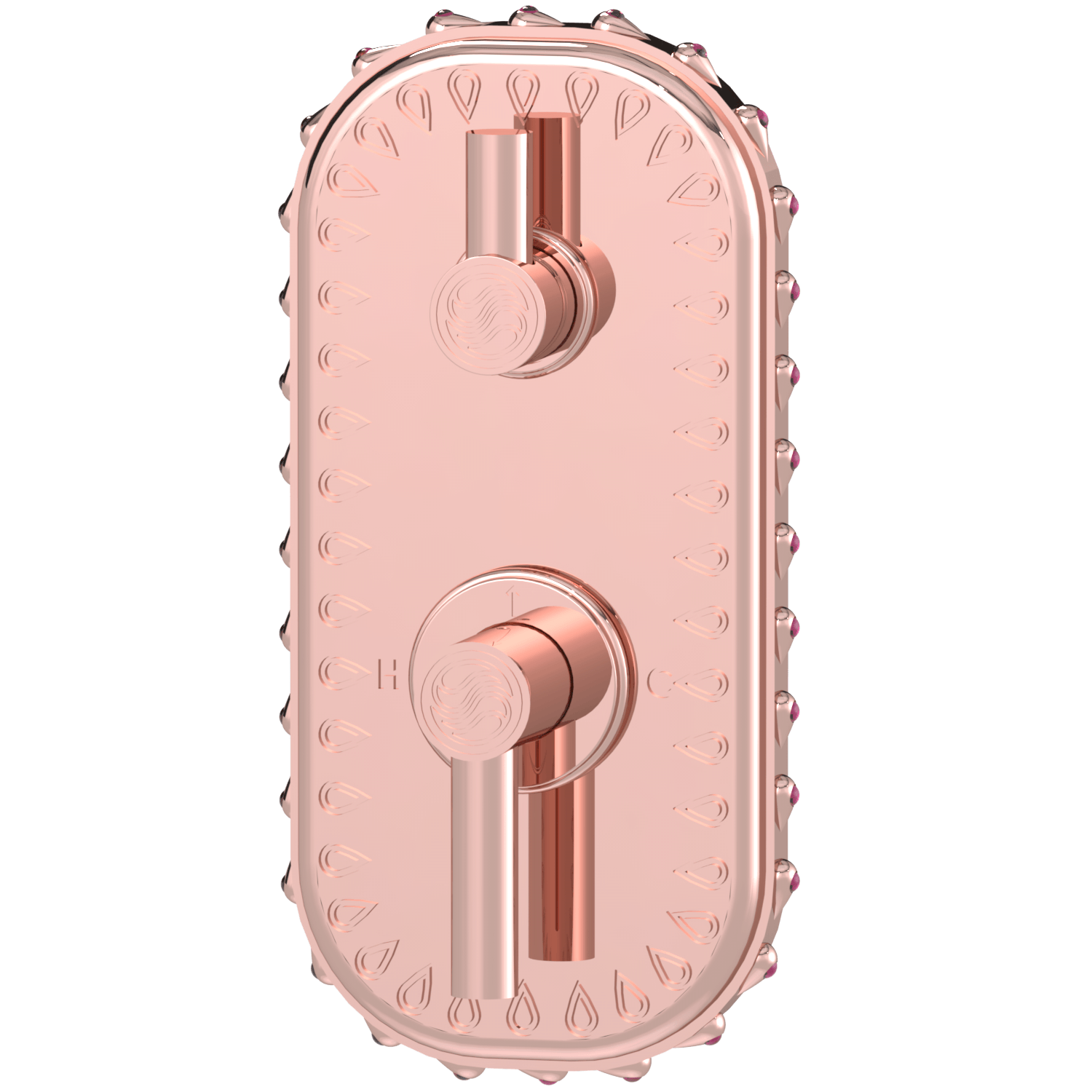 Bejeweled Purity Grand Lever Racetrack Shower Plate